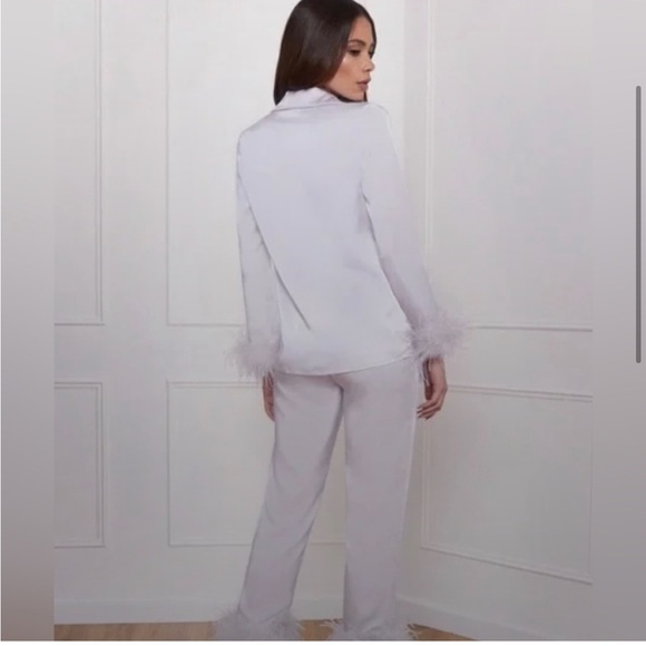 Nadine Merabi Darcie Pyjama, Silver Size Small - Picture 3 of 3